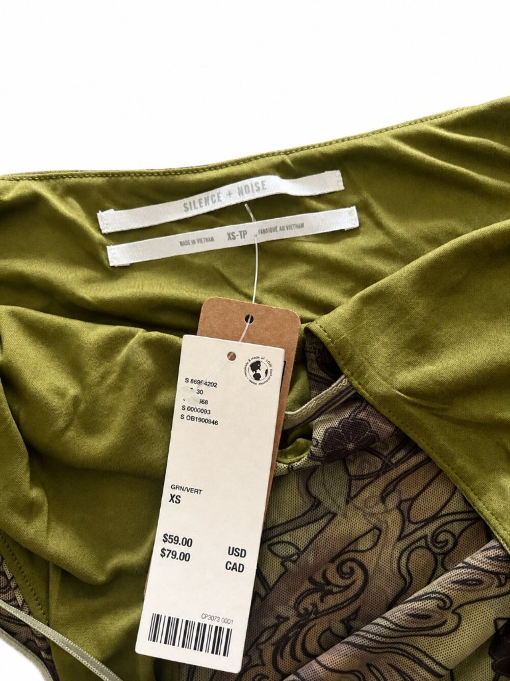 Urban Outfitters Green Lace Halter Mini Dress XS S M L NWT - Picture 6 of 6